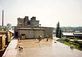 Jedna z prvních izolací střech