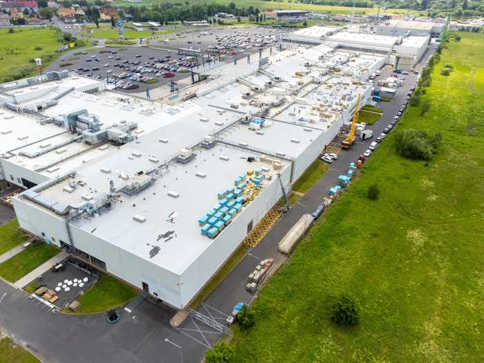 Střecha nákupního centra Olympia