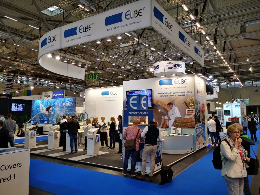 Náš dodavatel bazénových fólií Elbtal Plastics vystavuje v Kolíně nad Rýnem