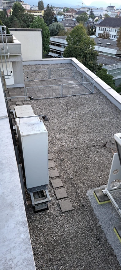 Střecha hotelu Wyndham v Salzburku