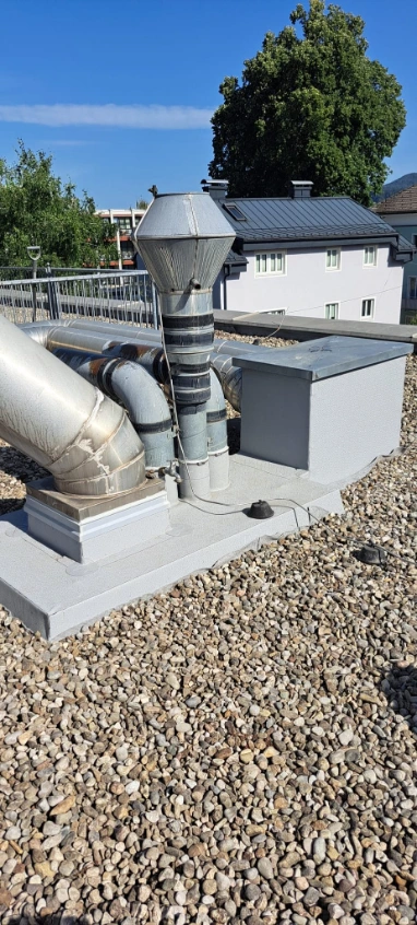 Střecha hotelu Wyndham v Salzburku