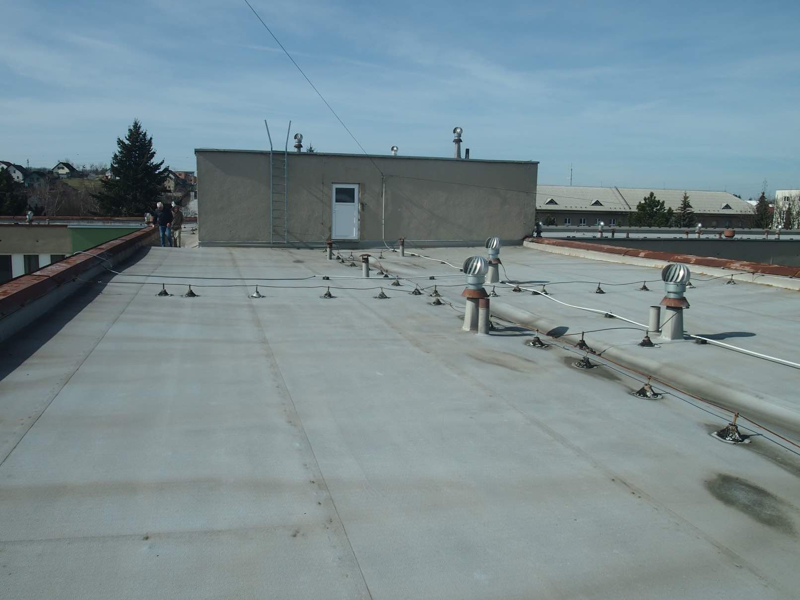 Střecha polikliniky v Rychnově nad Kněžnou