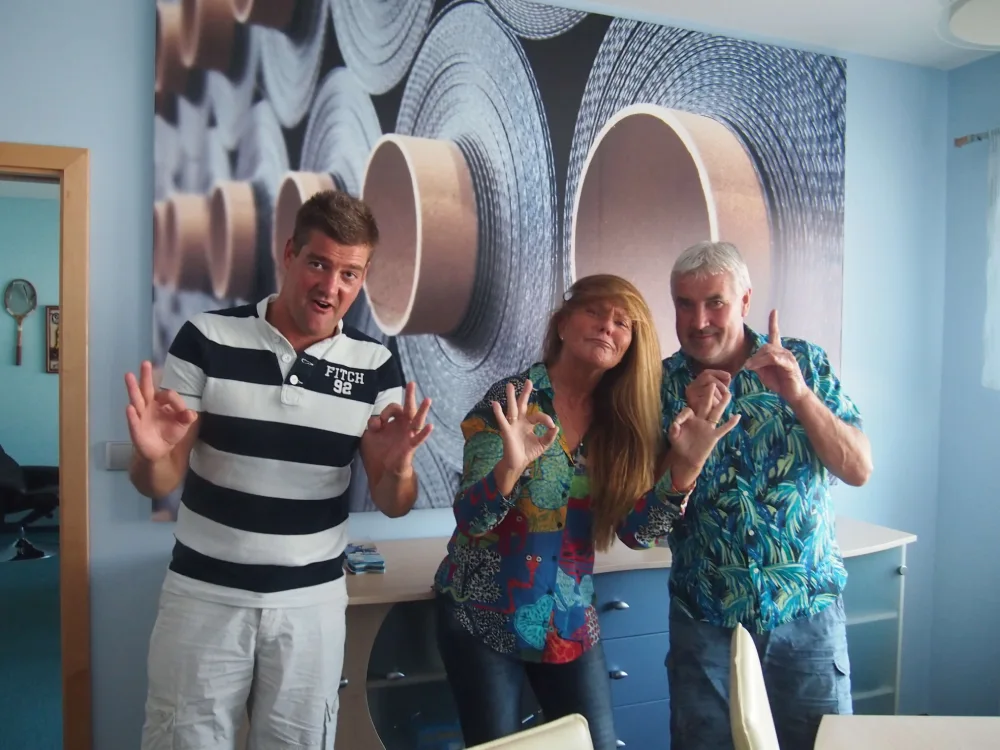 Fotografie návštěvy Karin Hjelmtvedt v provozovně v Čessticích