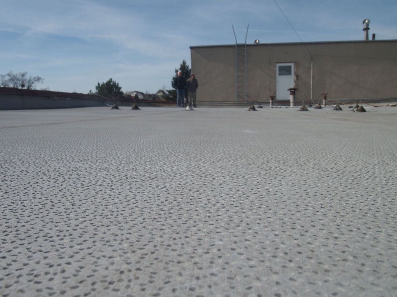 Protan na střeše v Rychnově nad Kněžnou