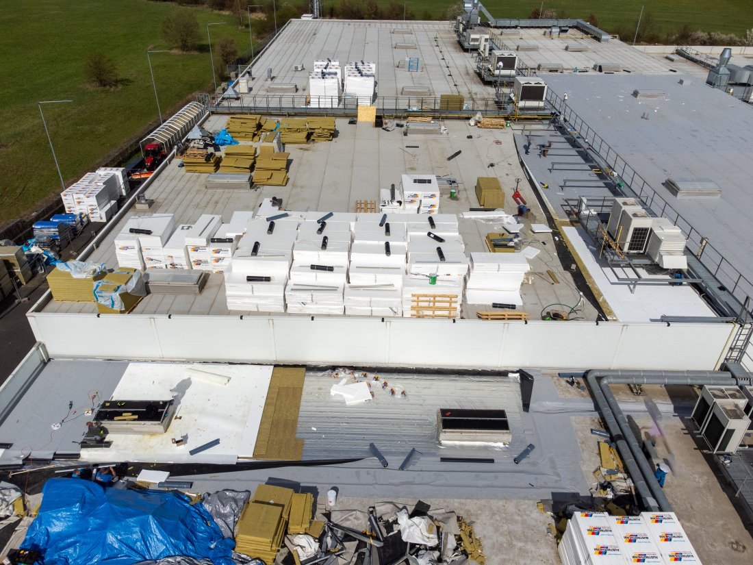 Střecha nákupního centra Olympia