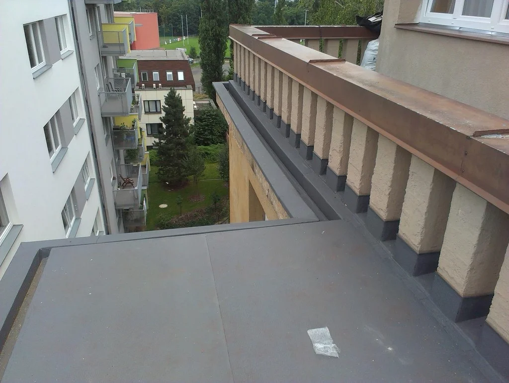 Náhled na hydroizolace teras pomocí Protanu GT 2,4 mm v Praze 9