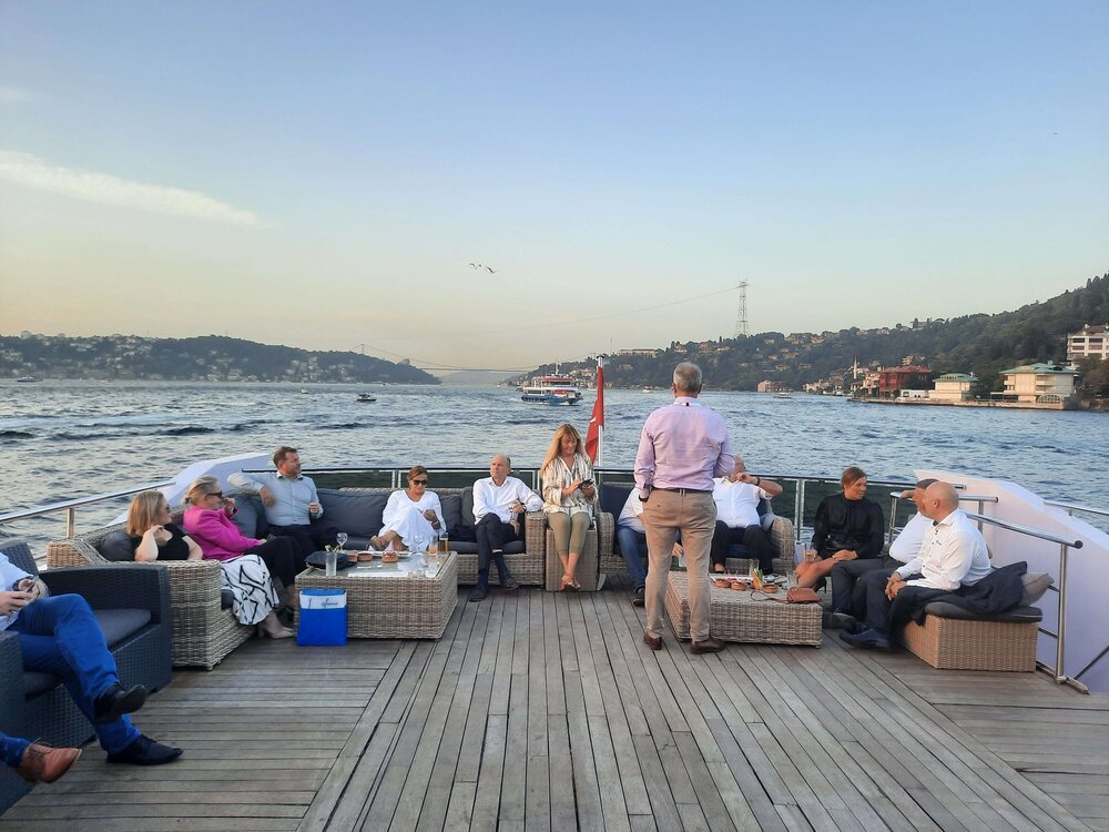 Fotografie z lodě z mezinárodního setkání partnerů Protanu