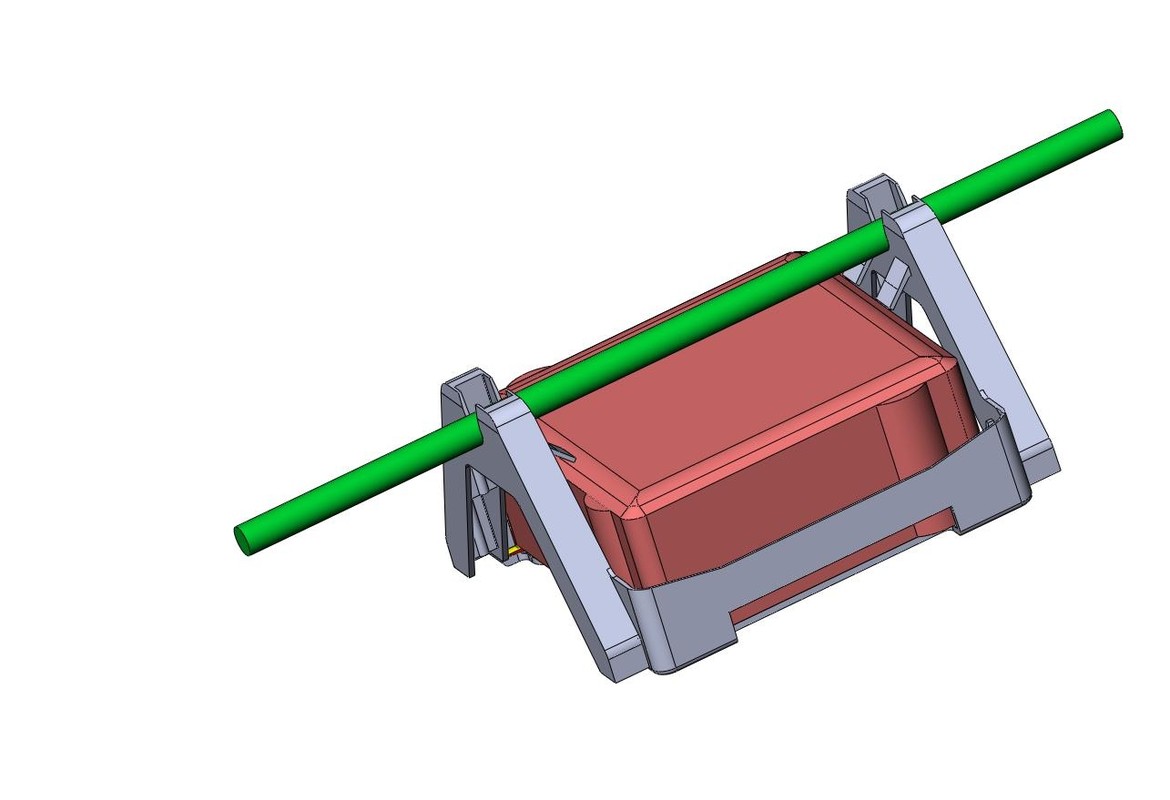 Plastový držáku hromosvodu s betonovou kostkou