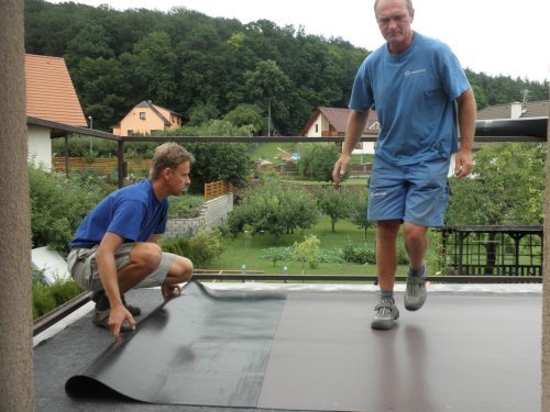 Položení hydroizolačního pásu Protan GT 2,4 mm