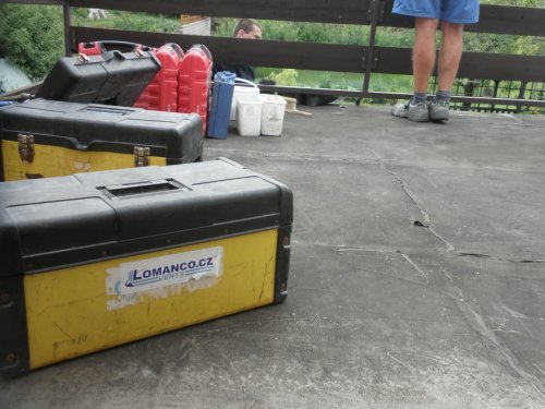 Stav terasy před rekonstrukcí