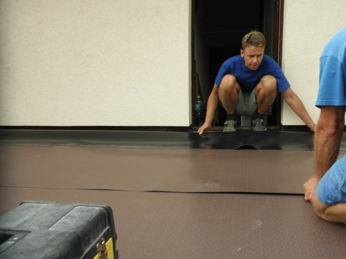 Položení hydroizolačního pásu Protan GT 2,4 mm