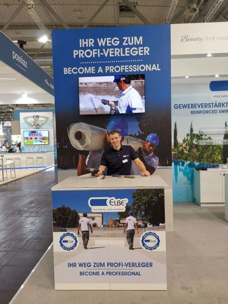 Představování firmy na veletrhu v Kolíně nad Rýnem